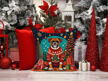 Load image into Gallery viewer, Boxer Christmas Fabric Decorative Pillow