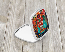 Load image into Gallery viewer, Boxer Christmas Compact Mirror – Stylish Purse Mirror with Artistic Covers