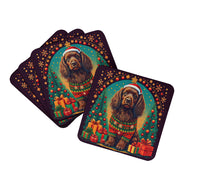 Load image into Gallery viewer, Boykin Spaniel Christmas Coasters - Set of 4 Lightweight Foam, Absorbent Drink Coasters