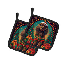 Load image into Gallery viewer, Boykin Spaniel Christmas Pot Holders - Set of 2 Decorative Kitchen Helpers | Made in the USA