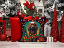 Load image into Gallery viewer, Boykin Spaniel Christmas Throw Pillow - 14x14 Decorative Pillow – Art for Your Home &amp; Patio
