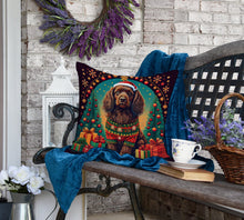 Load image into Gallery viewer, Boykin Spaniel Christmas Fabric Decorative Pillow