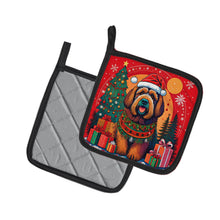 Load image into Gallery viewer, Briard Christmas Pot Holders - Set of 2 Decorative Kitchen Helpers | Made in the USA