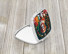 Load image into Gallery viewer, Brittany Spaniel Christmas Compact Mirror – Stylish Purse Mirror with Artistic Covers