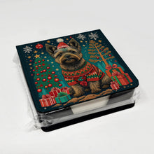 Load image into Gallery viewer, Cairn Terrier Christmas PU Leather Note Paper Holder