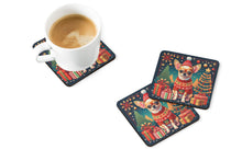 Load image into Gallery viewer, Chihuahua Christmas Coasters - Set of 4 Lightweight Foam, Absorbent Drink Coasters