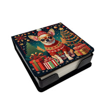 Load image into Gallery viewer, Chihuahua Christmas PU Leather Note Paper Holder