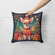 Load image into Gallery viewer, Chihuahua Christmas Throw Pillow - 14x14 Decorative Pillow – Art for Your Home &amp; Patio
