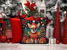 Load image into Gallery viewer, Chihuahua Christmas Throw Pillow - 14x14 Decorative Pillow – Art for Your Home &amp; Patio