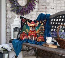 Load image into Gallery viewer, Chihuahua Christmas Fabric Decorative Pillow
