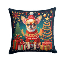 Load image into Gallery viewer, Chihuahua Christmas Fabric Decorative Pillow