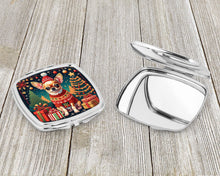 Load image into Gallery viewer, Chihuahua Christmas Compact Mirror – Stylish Purse Mirror with Artistic Covers