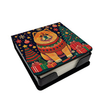 Load image into Gallery viewer, Chow Chow Christmas PU Leather Note Paper Holder
