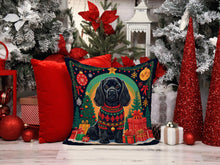 Load image into Gallery viewer, Black Cocker Spaniel Christmas Fabric Decorative Pillow
