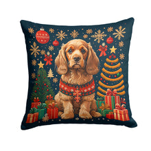 Load image into Gallery viewer, Cocker Spaniel Christmas Throw Pillow - 14x14 Decorative Pillow – Art for Your Home &amp; Patio