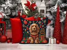 Load image into Gallery viewer, Cocker Spaniel Christmas Fabric Decorative Pillow