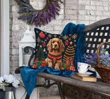 Load image into Gallery viewer, Cocker Spaniel Christmas Fabric Decorative Pillow