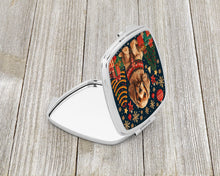 Load image into Gallery viewer, Cocker Spaniel Christmas Compact Mirror – Stylish Purse Mirror with Artistic Covers