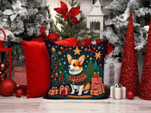 Load image into Gallery viewer, Corgi Christmas Fabric Decorative Pillow