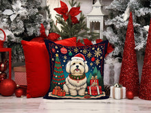 Load image into Gallery viewer, Coton De Tulear Christmas Throw Pillow - 14x14 Decorative Pillow – Art for Your Home &amp; Patio