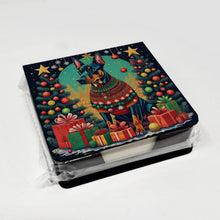 Load image into Gallery viewer, Doberman Pinscher Christmas PU Leather Note Paper Holder