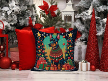Load image into Gallery viewer, Doberman Pinscher Christmas Throw Pillow - 14x14 Decorative Pillow – Art for Your Home &amp; Patio