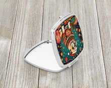 Load image into Gallery viewer, English Bulldog Christmas Compact Mirror – Stylish Purse Mirror with Artistic Covers