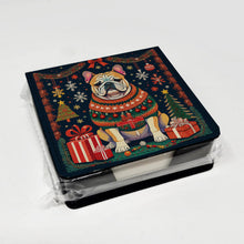Load image into Gallery viewer, English Bulldog Christmas PU Leather Note Paper Holder