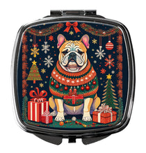 Load image into Gallery viewer, English Bulldog Christmas Compact Mirror – Stylish Purse Mirror with Artistic Covers