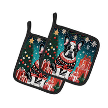 Load image into Gallery viewer, French Bulldog Christmas Pot Holders - Set of 2 Decorative Kitchen Helpers | Made in the USA