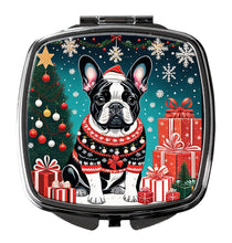 Load image into Gallery viewer, French Bulldog Christmas Compact Mirror – Stylish Purse Mirror with Artistic Covers