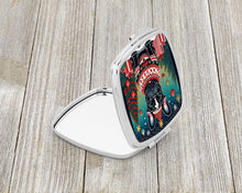 Load image into Gallery viewer, Black French Bulldog Christmas Compact Mirror – Stylish Purse Mirror with Artistic Covers
