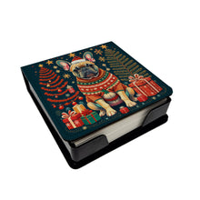 Load image into Gallery viewer, Fawn French Bulldog Christmas PU Leather Note Paper Holder