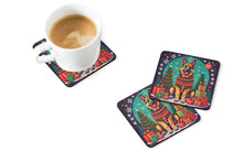 Load image into Gallery viewer, German Shepherd Christmas Coasters - Set of 4 Lightweight Foam, Absorbent Drink Coasters