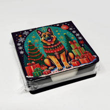 Load image into Gallery viewer, German Shepherd Christmas PU Leather Note Paper Holder