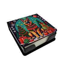 Load image into Gallery viewer, German Shepherd Christmas PU Leather Note Paper Holder