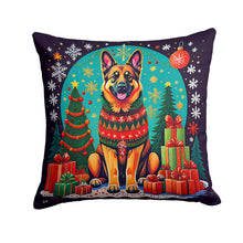 Load image into Gallery viewer, German Shepherd Christmas Throw Pillow - 14x14 Decorative Pillow – Art for Your Home &amp; Patio
