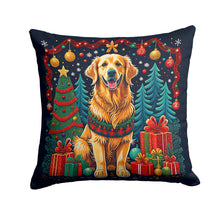 Load image into Gallery viewer, Golden Retriever Christmas Throw Pillow - 14x14 Decorative Pillow – Art for Your Home &amp; Patio