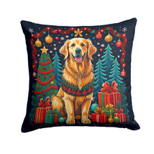 Load image into Gallery viewer, Golden Retriever Christmas Fabric Decorative Pillow