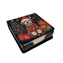 Load image into Gallery viewer, Havanese Christmas PU Leather Note Paper Holder
