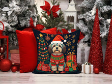Load image into Gallery viewer, Havanese Christmas Fabric Decorative Pillow