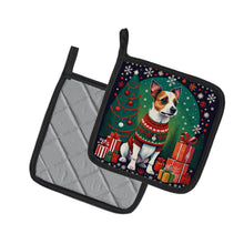 Load image into Gallery viewer, Jack Russell Terrier Christmas Pot Holders - Set of 2 Decorative Kitchen Helpers | Made in the USA