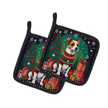 Load image into Gallery viewer, Jack Russell Terrier Christmas Pot Holders - Set of 2 Decorative Kitchen Helpers | Made in the USA