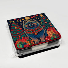 Load image into Gallery viewer, Keeshond Christmas PU Leather Note Paper Holder
