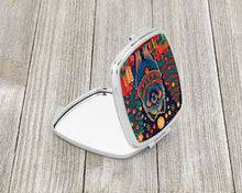 Load image into Gallery viewer, Keeshond Christmas Compact Mirror – Stylish Purse Mirror with Artistic Covers