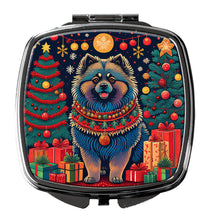 Load image into Gallery viewer, Keeshond Christmas Compact Mirror – Stylish Purse Mirror with Artistic Covers