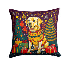 Load image into Gallery viewer, Yellow Labrador Retriever Christmas Fabric Decorative Pillow