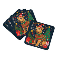 Load image into Gallery viewer, Lakeland Terrier Christmas Coasters - Set of 4 Lightweight Foam, Absorbent Drink Coasters