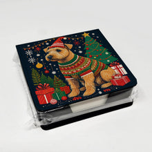 Load image into Gallery viewer, Lakeland Terrier Christmas PU Leather Note Paper Holder