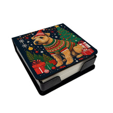Load image into Gallery viewer, Lakeland Terrier Christmas PU Leather Note Paper Holder